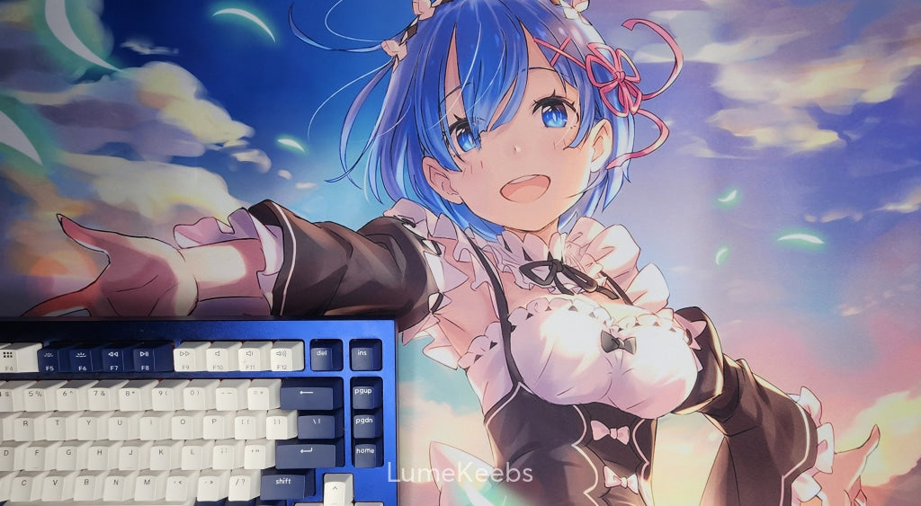 Rem Led Keyboard Re Zero Rem Deskmat | Gaming Deskmat | Mechanical Keyboard – Lume Keebs