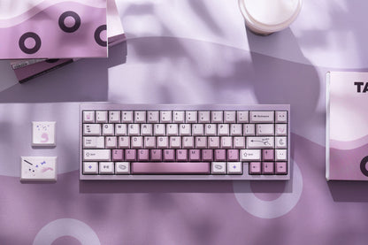 Tutkeys Taro Bobo Keycaps - PBT Dye-Sub Keycap Cherry Profile All In One