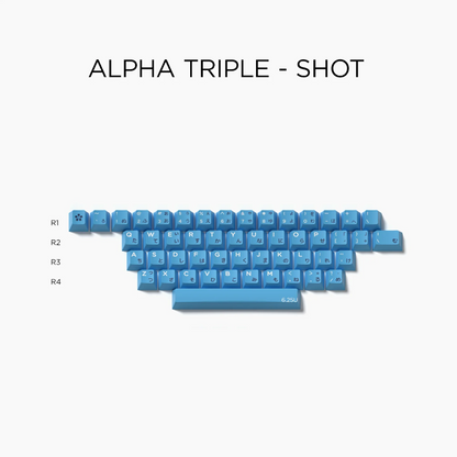 Domikey Single Chip Cherry Profile Triple/Doubleshot ABS Keycap Set