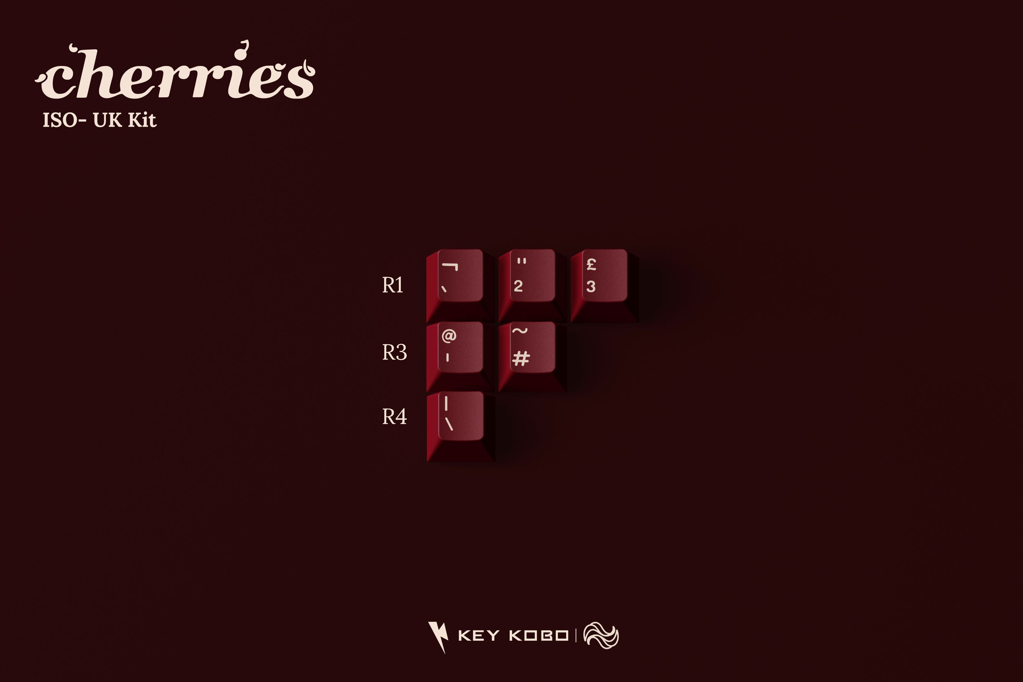 Keykobo Cherries ABS Double-shot Keycap Set Pre-Order