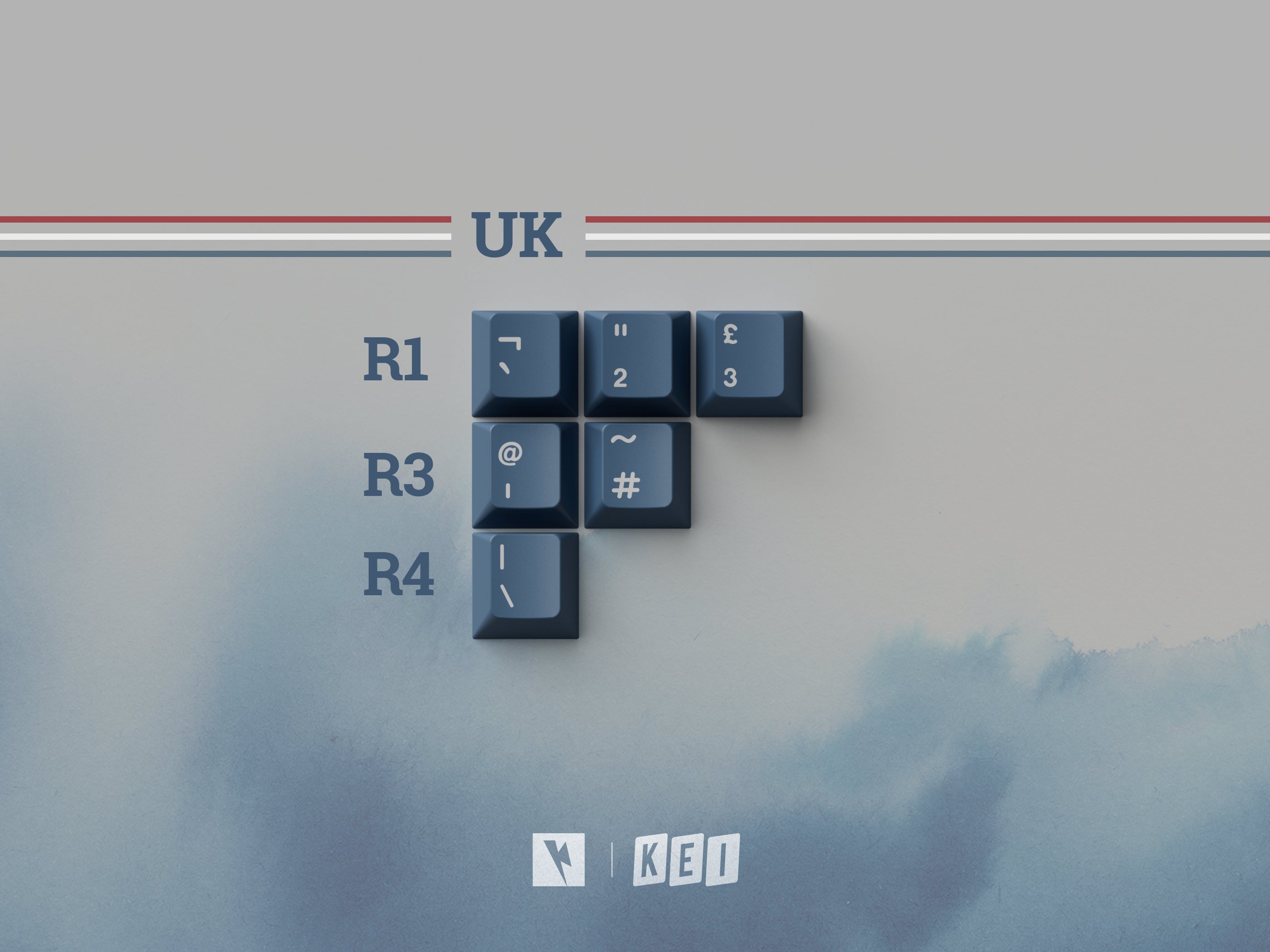 Keykobo R.W.B ABS Double-shot Keycap Set 