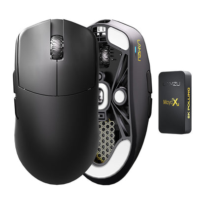 Lamzu Maya X 8K 8KHz Wireless Gaming Mouse, Black & White Color Selection