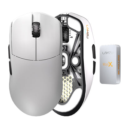 Lamzu Maya X 8K 8KHz Wireless Gaming Mouse, Black & White Color Selection