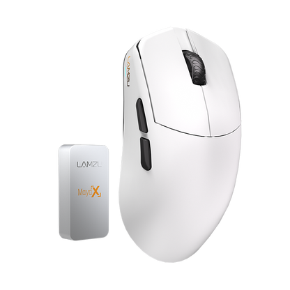 Lamzu Maya X 8K 8KHz Wireless Gaming Mouse, Black & White Color Selection