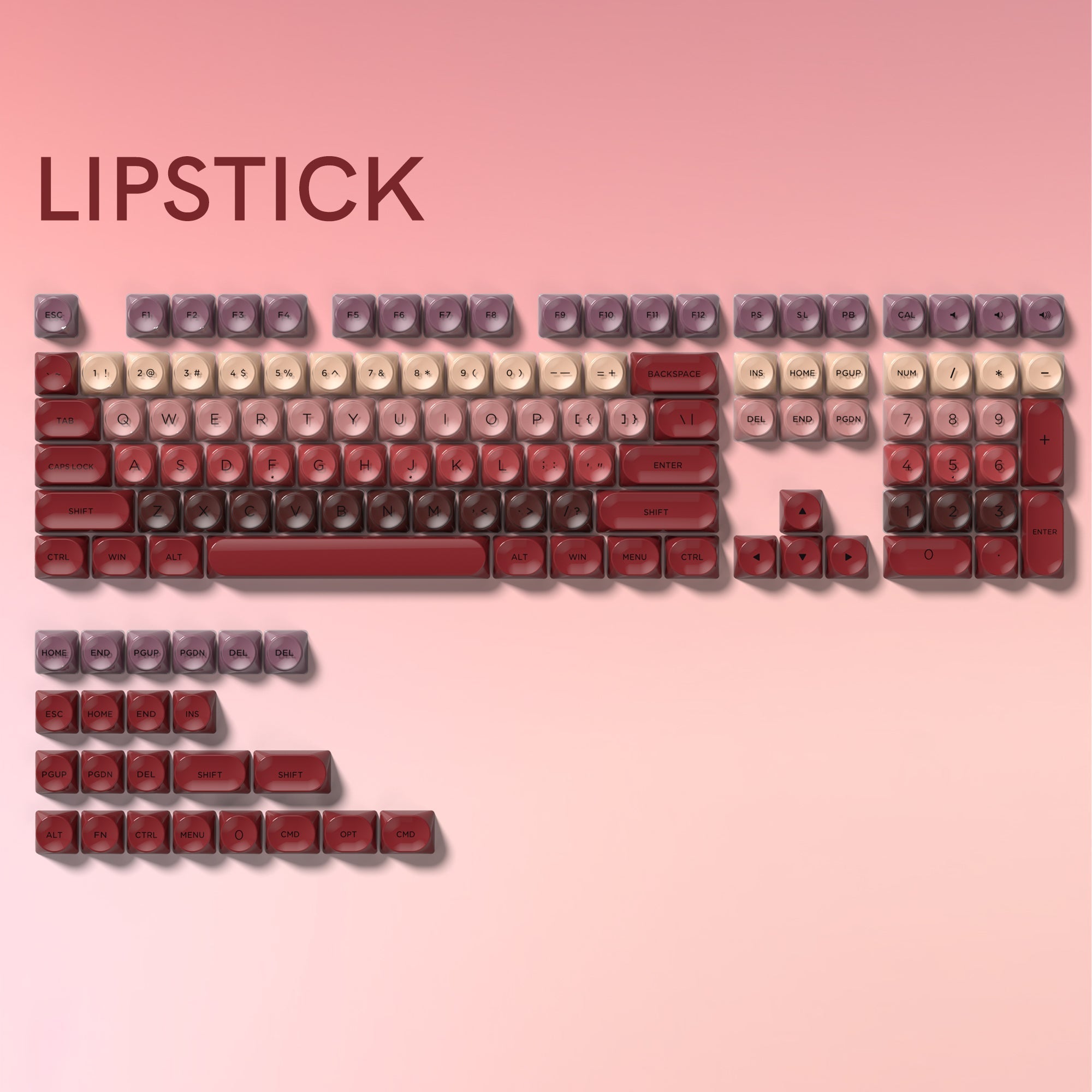 Womier Lipstick MDA Profile Keycap Set