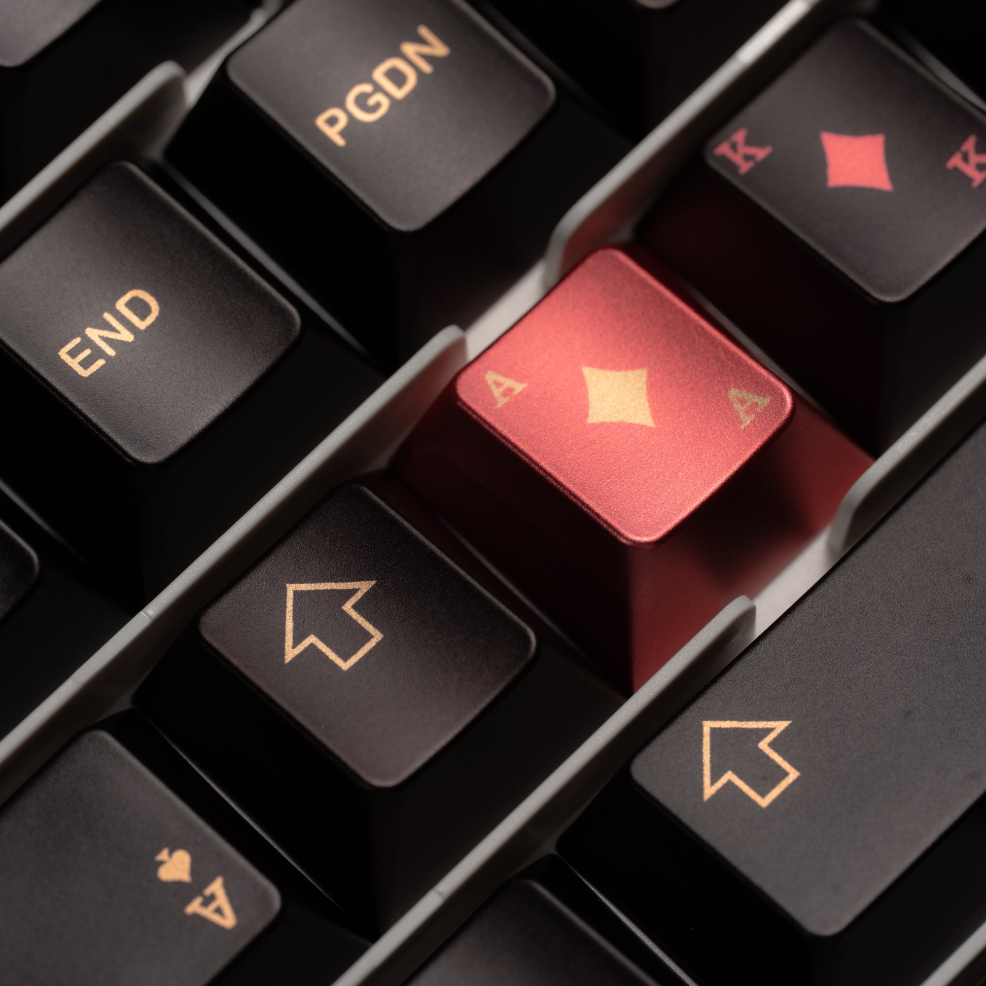 Womier Spade Cherry Profile Metallic Coating Keycap Set