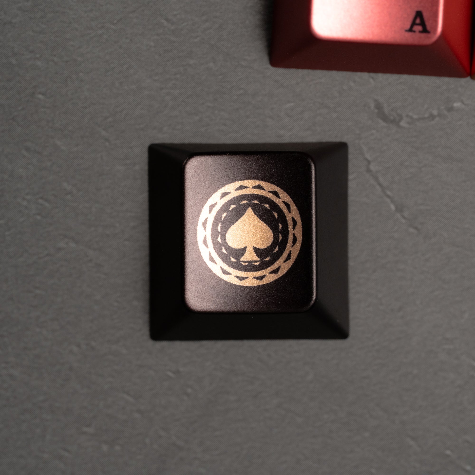 Womier Spade Cherry Profile Metallic Coating Keycap Set