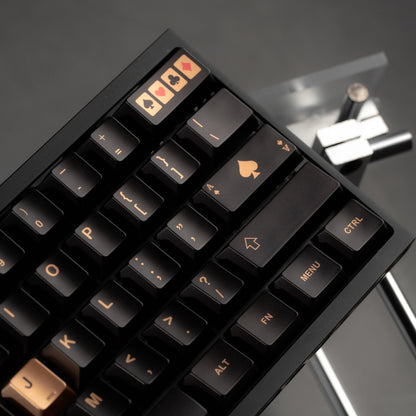 Womier Spade Cherry Profile Metallic Coating Keycap Set