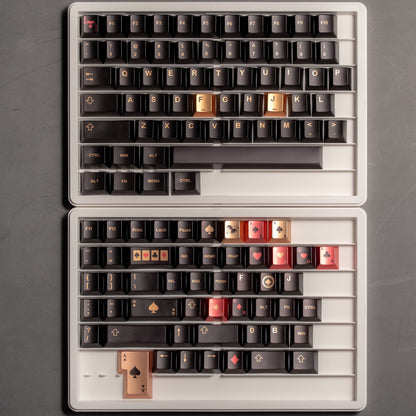 Womier Spade Cherry Profile Metallic Coating Keycap Set