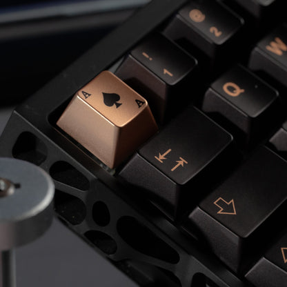Womier Spade Cherry Profile Metallic Coating Keycap Set