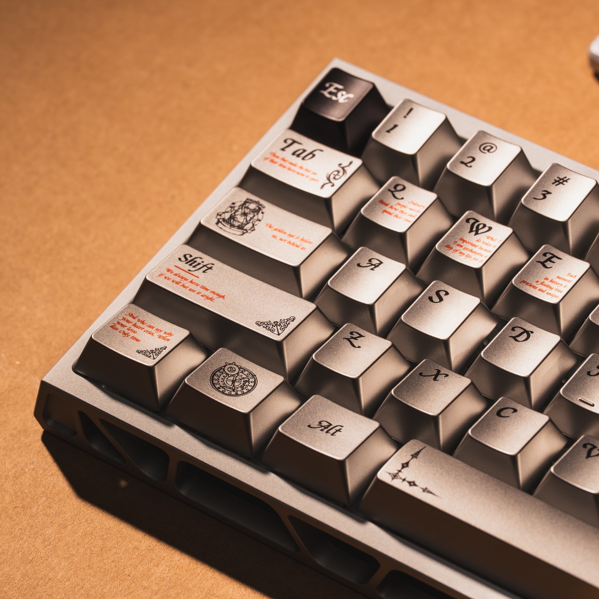 Womier Timeless Cherry Profile Metallic Coating Keycap Set