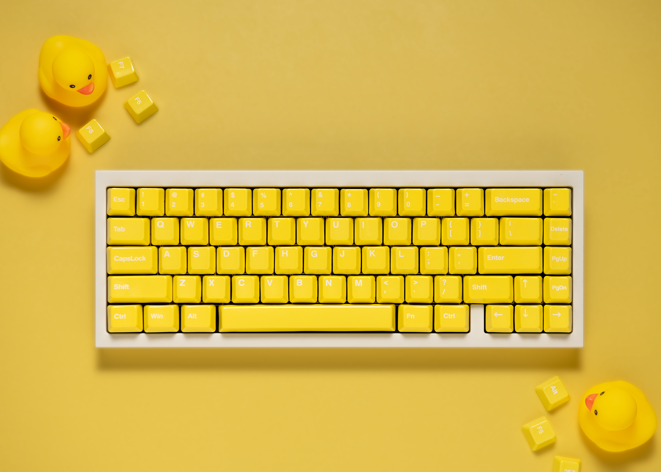 Cerakey Ceramic Keycap Full Set V2 - Yellow