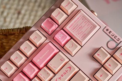 Tutkeys Yakeylt Peach Keycaps - PBT Dye-Sub Keycap Cherry Profile Keycap Set 