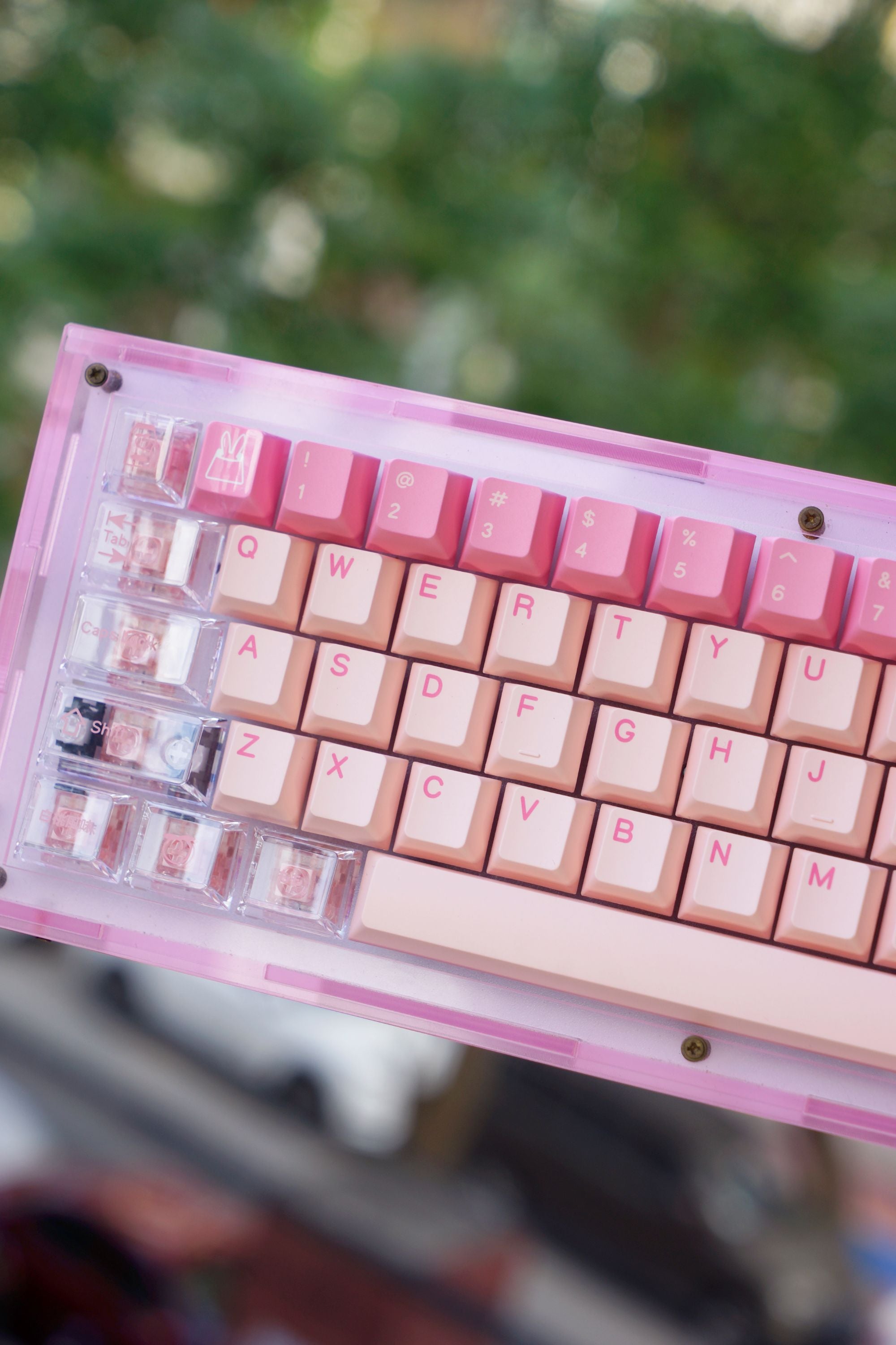 Tutkeys Yakeylt Peach Keycaps - PBT Dye-Sub Keycap Cherry Profile