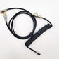 Custom Coiled Aviator Artisan USB-C Cable (White and Black)