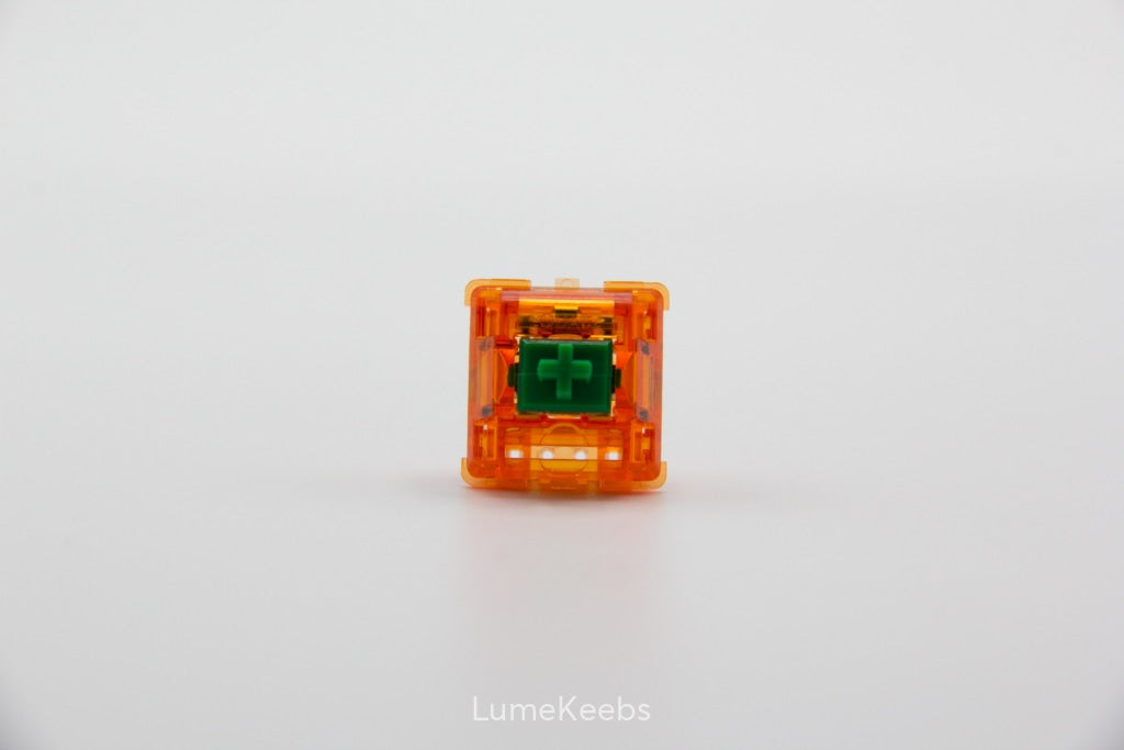 Lubed C³ TKC Tangerine Linear Switches
