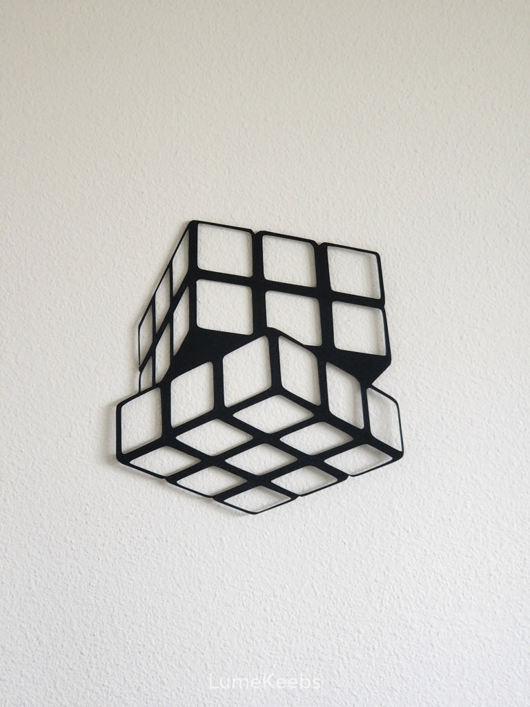 3D Printed Rubik's Cube Wall Art Decoration |  The Perfect Gift | Home Decor