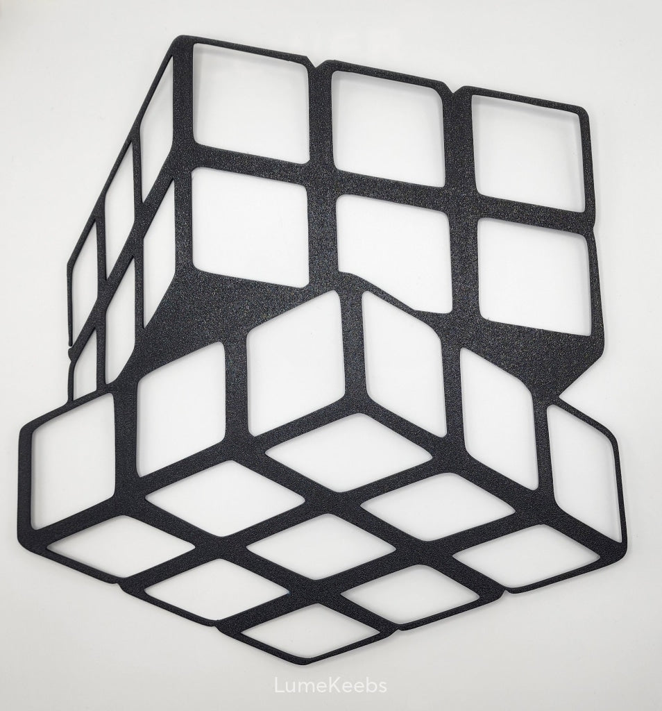 3D Printed Rubik's Cube Wall Art Decoration |  The Perfect Gift | Home Decor