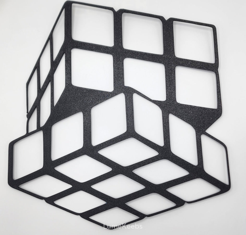 3D Printed Rubik's Cube Wall Art Decoration |  The Perfect Gift | Home Decor