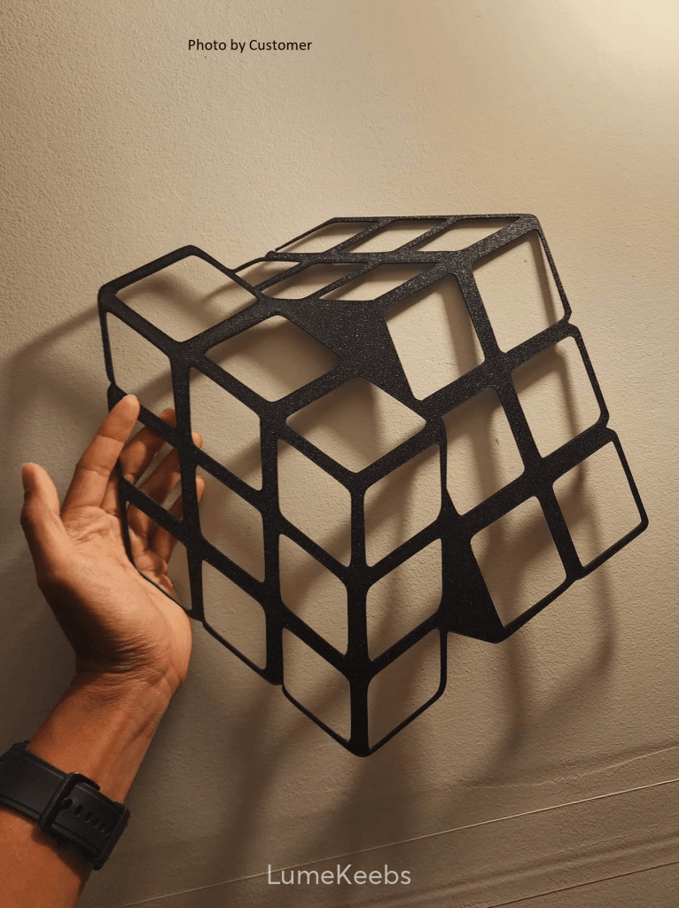 Unique Rubiks Cube Wall Art. Magic Cube Puzzle Wall Piece.modern 3d  Sculpture. Retro Vintage Toy Rubik. This Piece is INTERACTIVE© -  Sweden
