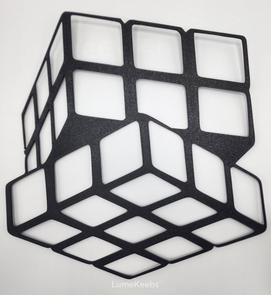 3D Printed Rubik's Cube Wall Art Decoration |  The Perfect Gift | Home Decor