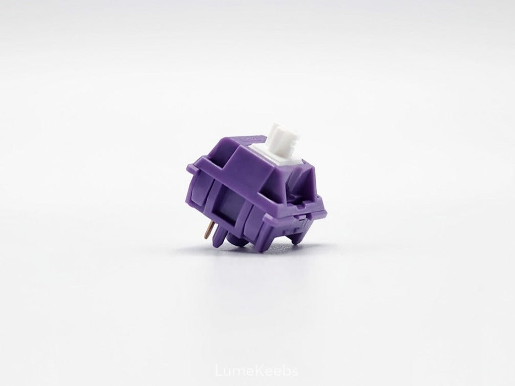 Lubed Switches Tecsee Purple Panda Tactile Switches | LumeKeebs