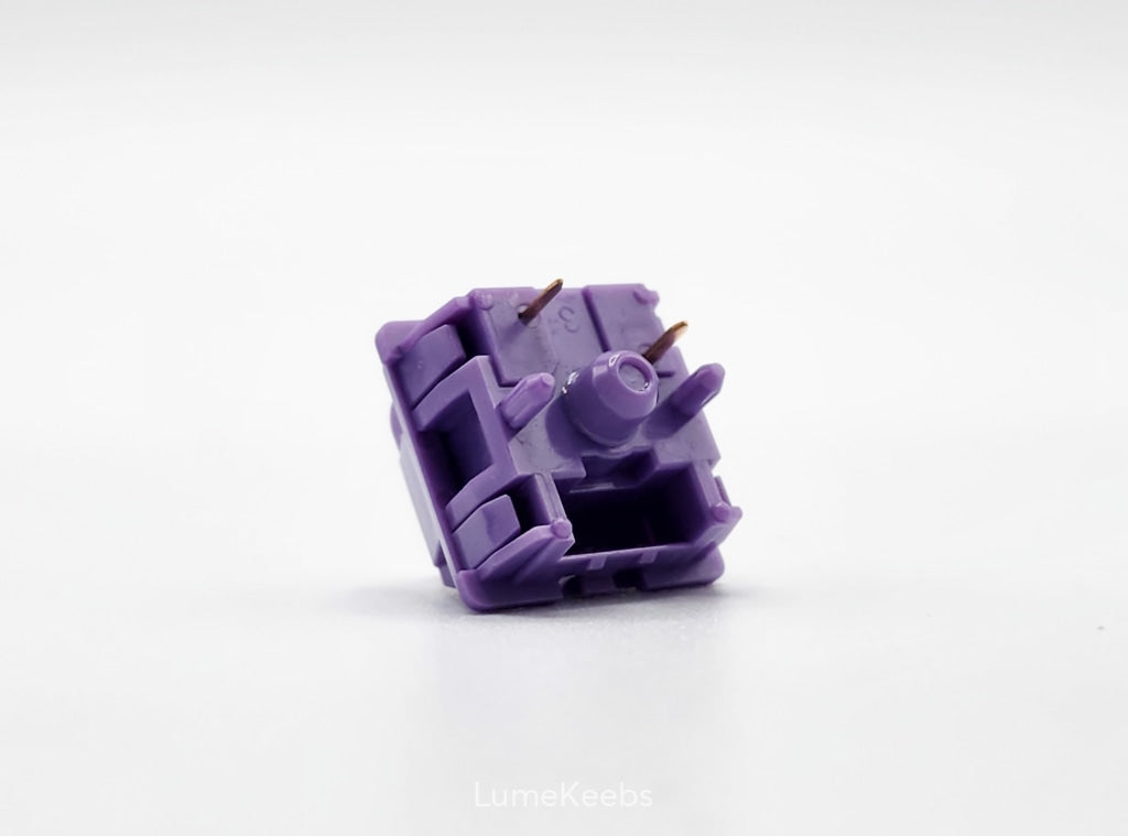 lubed and filmed Tecsee Purple Panda Tactile Switches