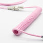 Coiled USB-C Cable Pink